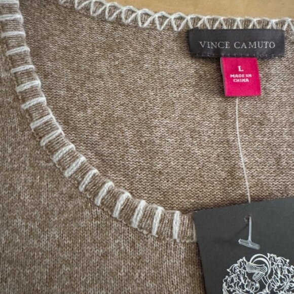 Vince Camuto Tan Sweater Tank Size L - Picture 6 of 8